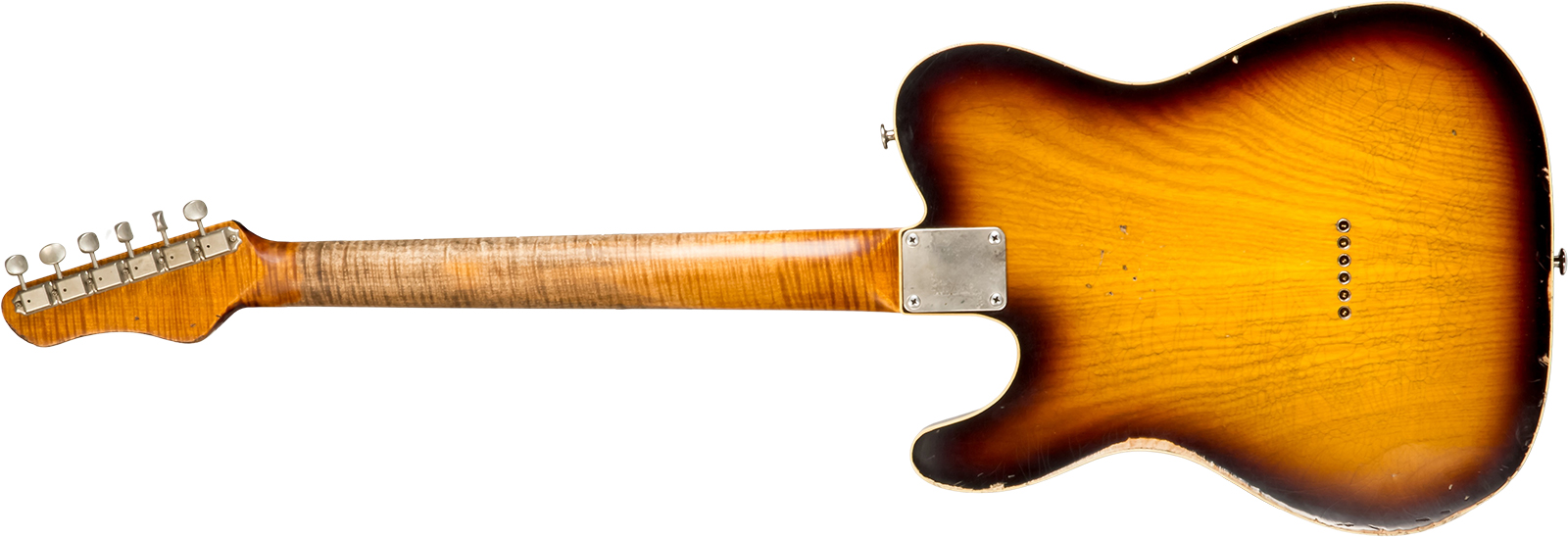 Haar Guitars Trad T Custom 2s Lindy Fralin Ht Rw #42267 - Aged 2-tone Tobacco - Televorm elektrische gitaar - Variation 1