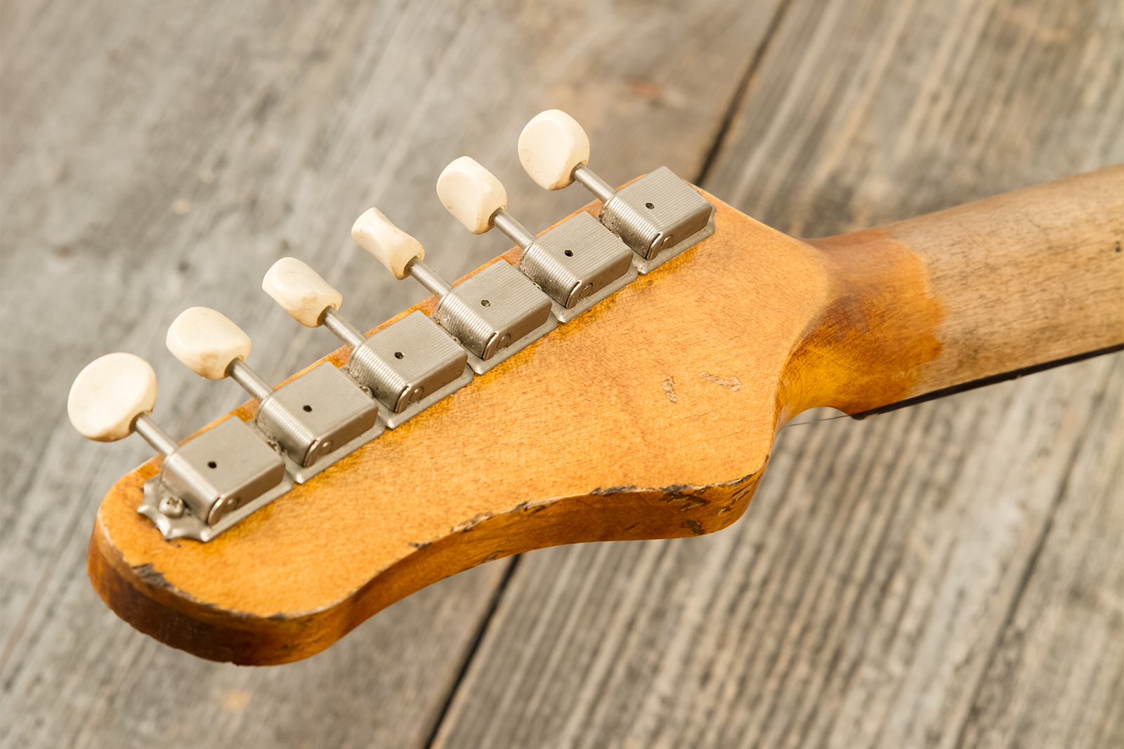 Haar Guitars Trad T Custom 2s Lindy Fralin Ht Rw #42268 - Aged Sonic Blue - Televorm elektrische gitaar - Variation 8