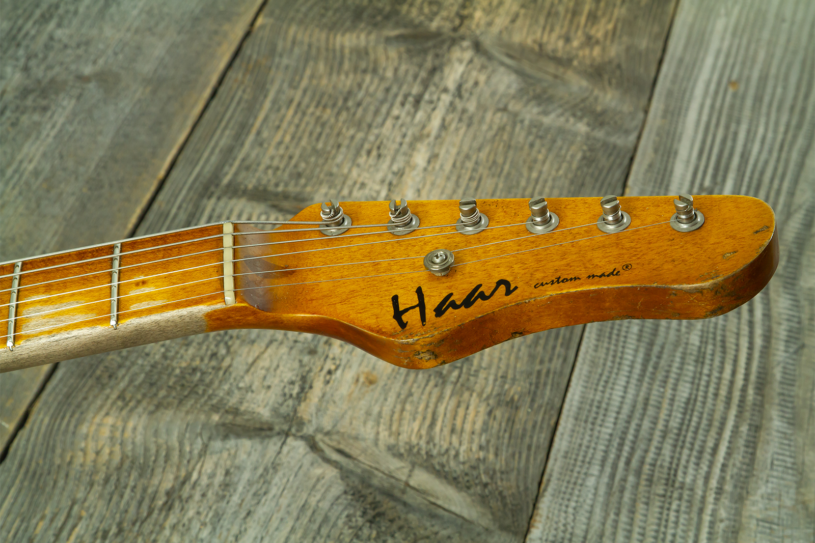 Haar Guitars Trad T Hs Brandon / Kloppmann Ht Mn #43591 - Aged 2 Tone Sunburst - Televorm elektrische gitaar - Variation 12