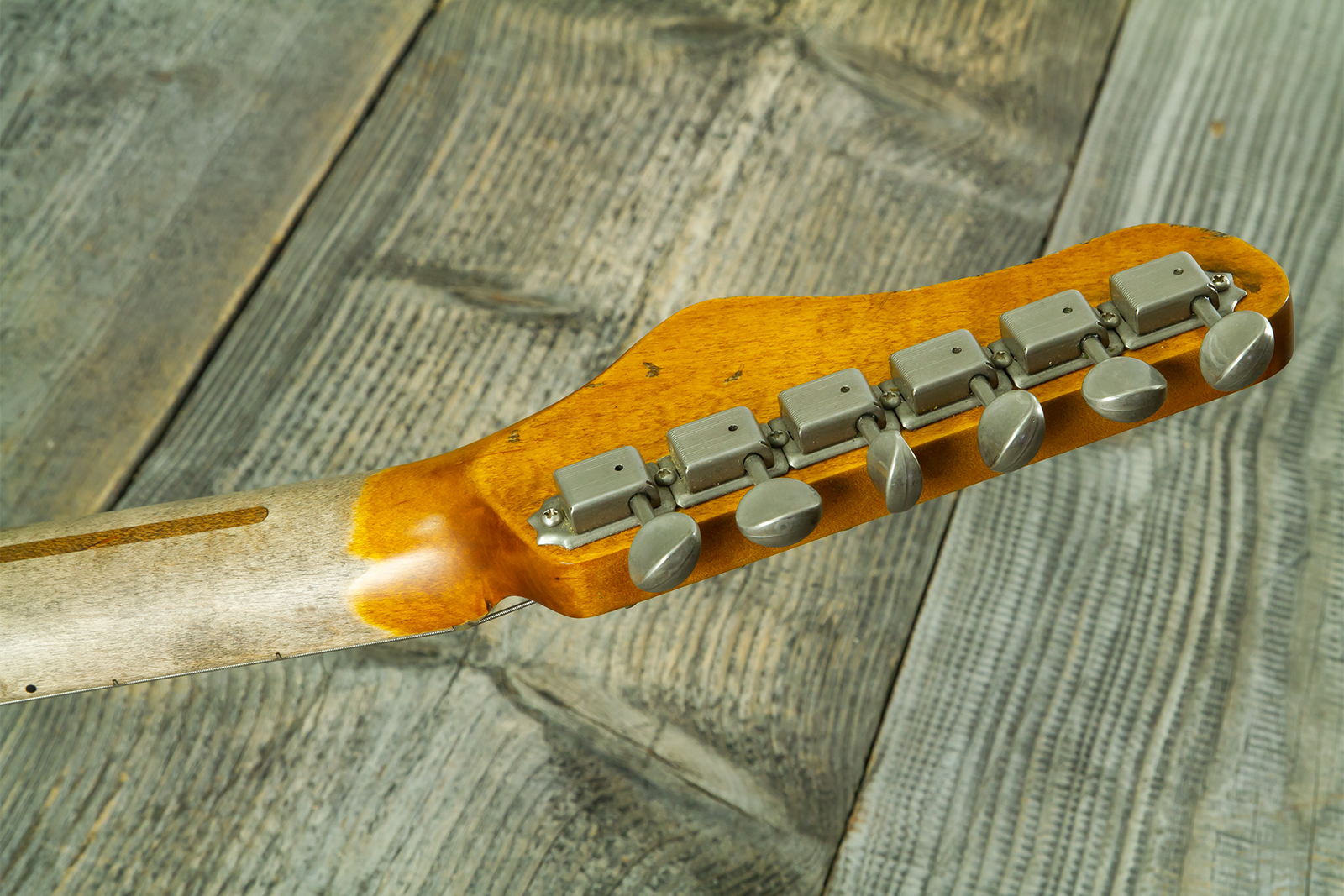 Haar Guitars Trad T Hs Brandon / Kloppmann Ht Mn #43591 - Aged 2 Tone Sunburst - Televorm elektrische gitaar - Variation 13