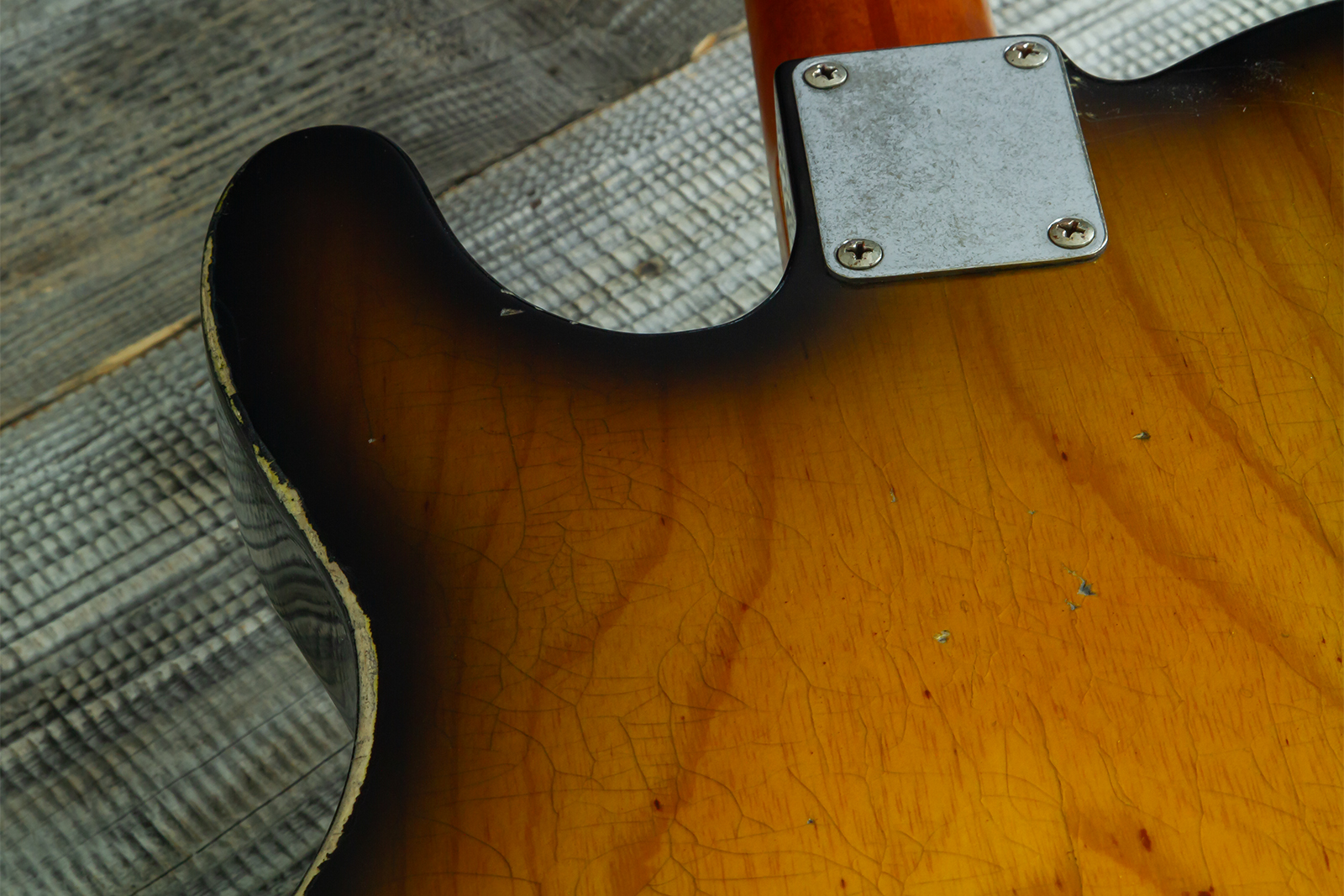 Haar Guitars Trad T Hs Brandon / Kloppmann Ht Mn #43591 - Aged 2 Tone Sunburst - Televorm elektrische gitaar - Variation 7