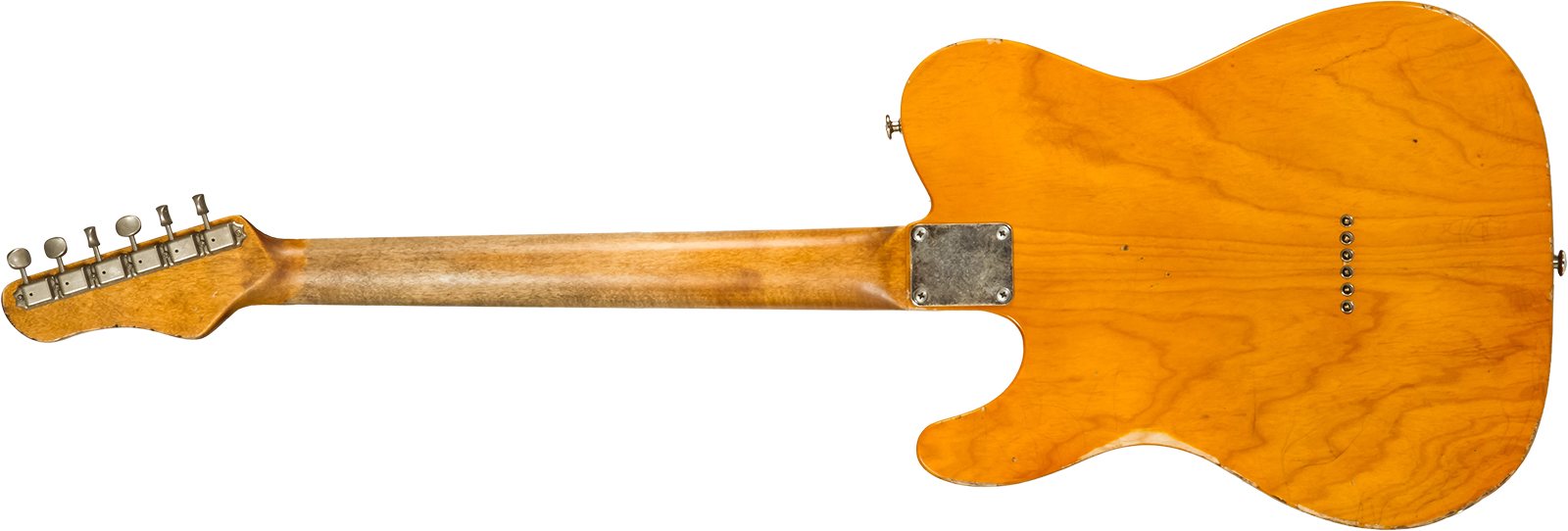 Haar Guitars Trad T Thinline 2s Lindy Fralin Ht Rw #42269 - Aged Orange Antique - Televorm elektrische gitaar - Variation 1