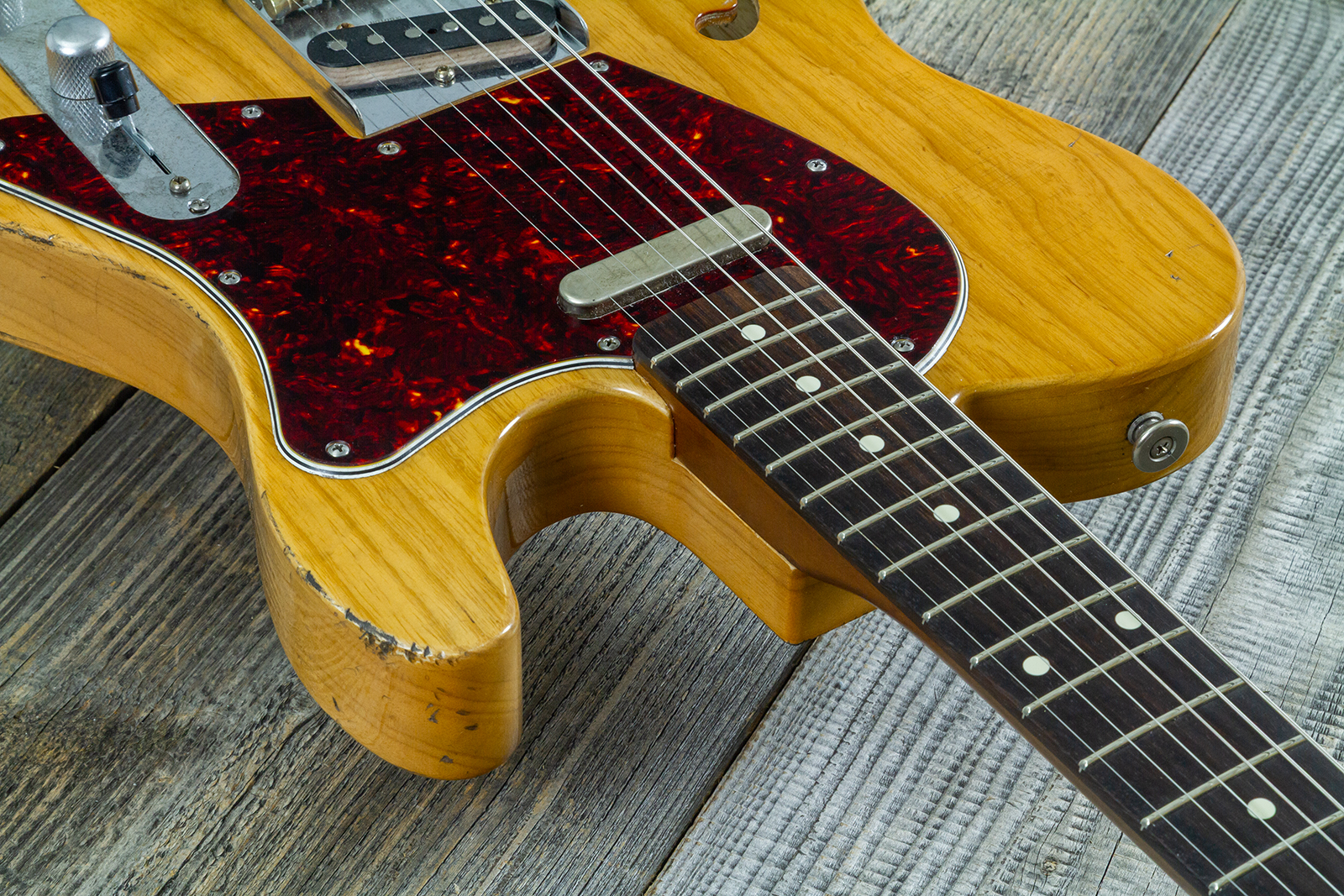 Haar Guitars Trad T Thinline 2s Lindy Fralin Rw #43483 - Aged Antique Natural - Televorm elektrische gitaar - Variation 4