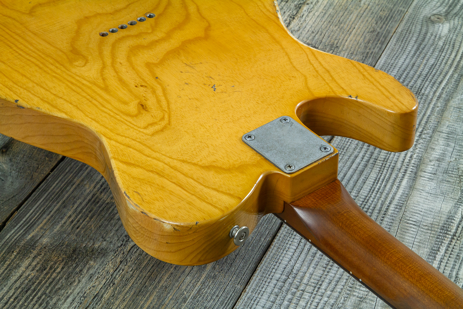 Haar Guitars Trad T Thinline 2s Lindy Fralin Rw #43483 - Aged Antique Natural - Televorm elektrische gitaar - Variation 8