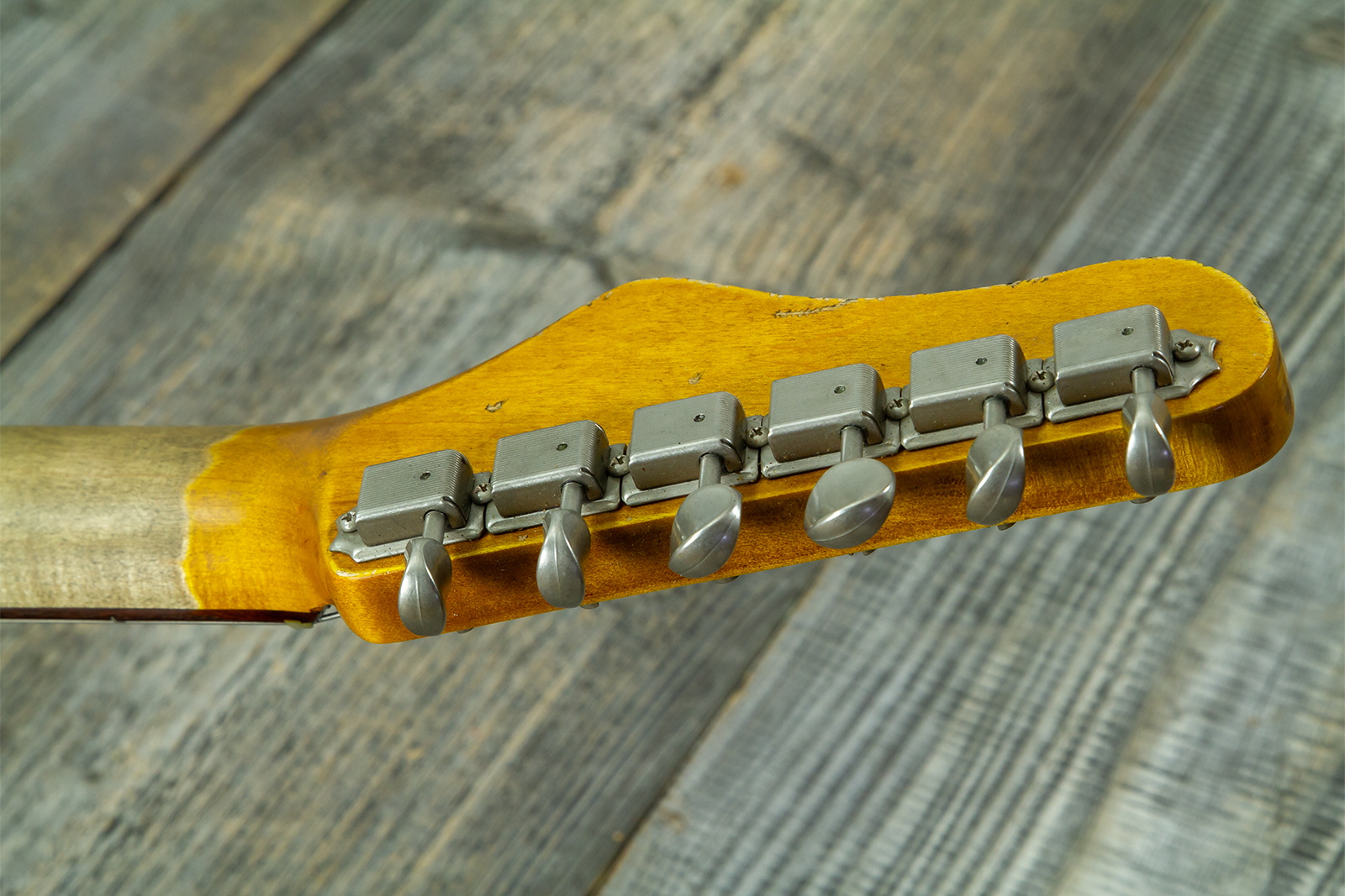 Haar Guitars Trad T Thinline 2s Lindy Fralin Rw #43661 - Aged Old Red - Televorm elektrische gitaar - Variation 13