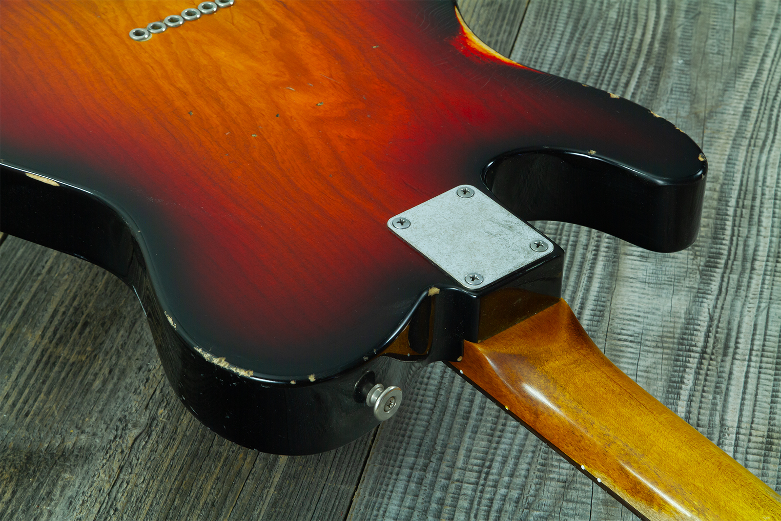 Haar Guitars Trad T Thinline 2s P90 Lindy Fralin Rw #43668 - Aged 3 Tone Sunburst - Televorm elektrische gitaar - Variation 10