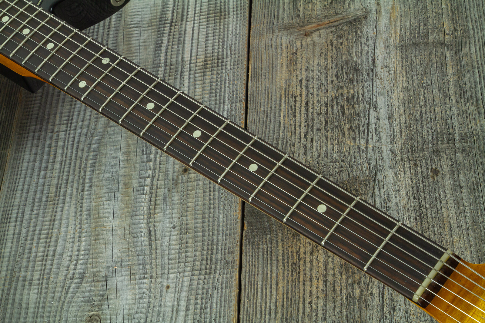Haar Guitars Trad T Thinline 2s P90 Lindy Fralin Rw #43668 - Aged 3 Tone Sunburst - Televorm elektrische gitaar - Variation 6
