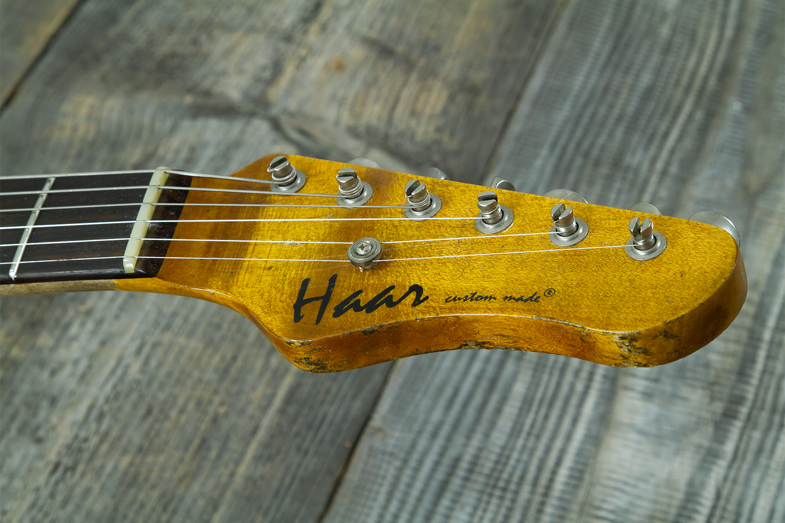Haar Guitars Trad T Thinline 2s P90 Lindy Fralin Rw #43668 - Aged 3 Tone Sunburst - Televorm elektrische gitaar - Variation 7