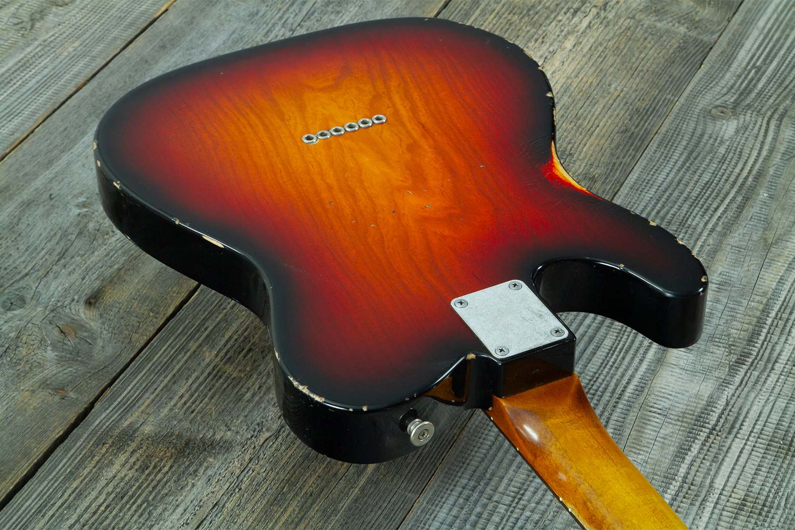 Haar Guitars Trad T Thinline 2s P90 Lindy Fralin Rw #43668 - Aged 3 Tone Sunburst - Televorm elektrische gitaar - Variation 8