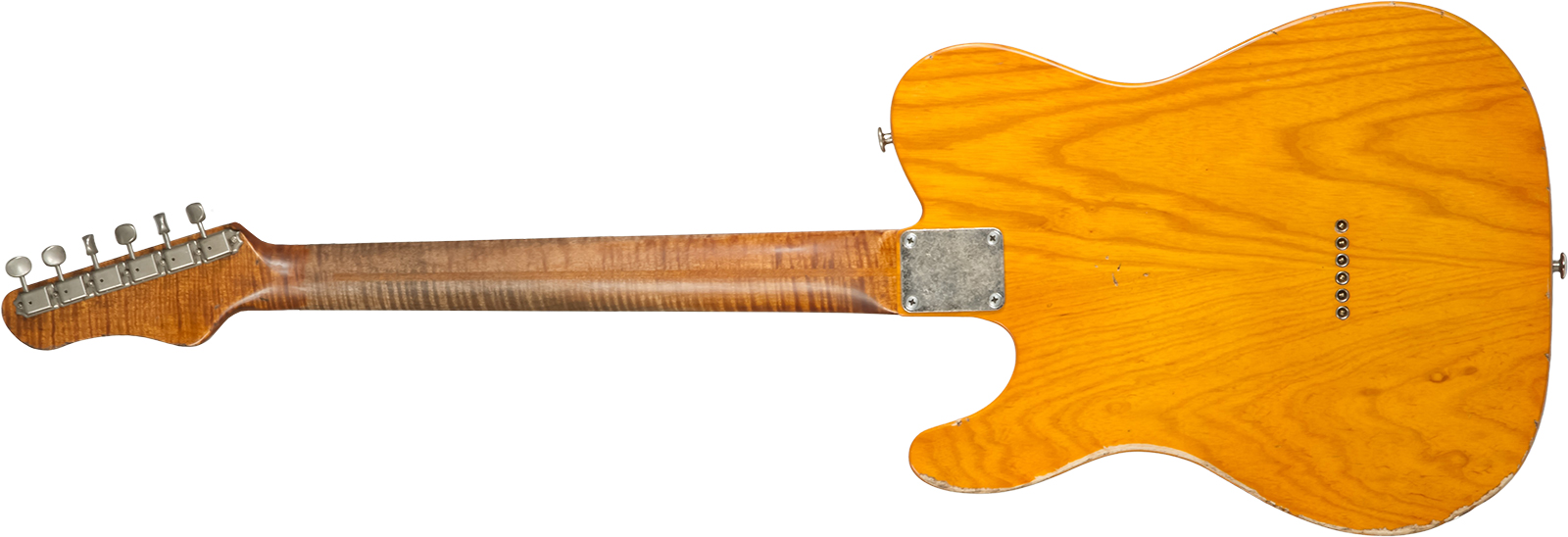 Haar Guitars Trad T Thinline Sh Tv Jones / Lindy Fralin Ht Mn #42270 - Aged Orange Antique - Televorm elektrische gitaar - Variation 1