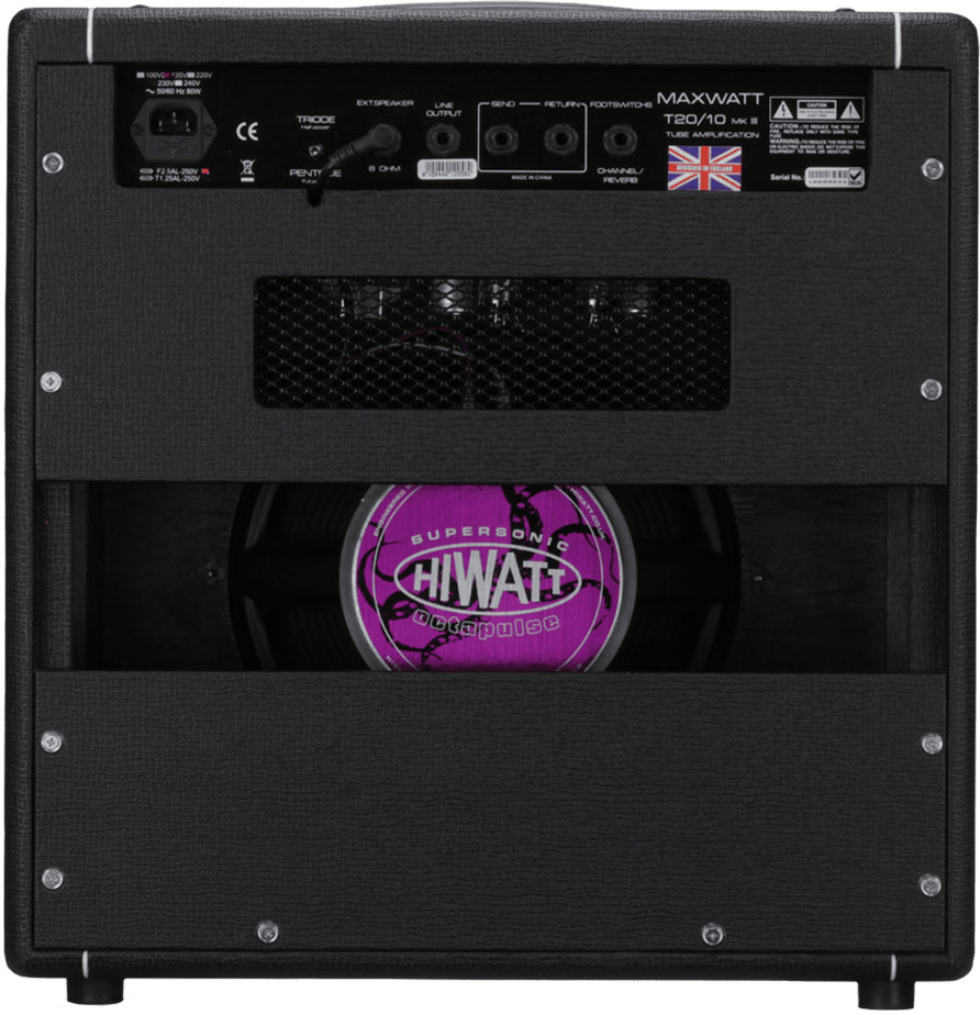 Hiwatt T20/10 Combo Tube 1x10 10/20w 1x10 El84 Reverb - Combo voor elektrische gitaar - Variation 2