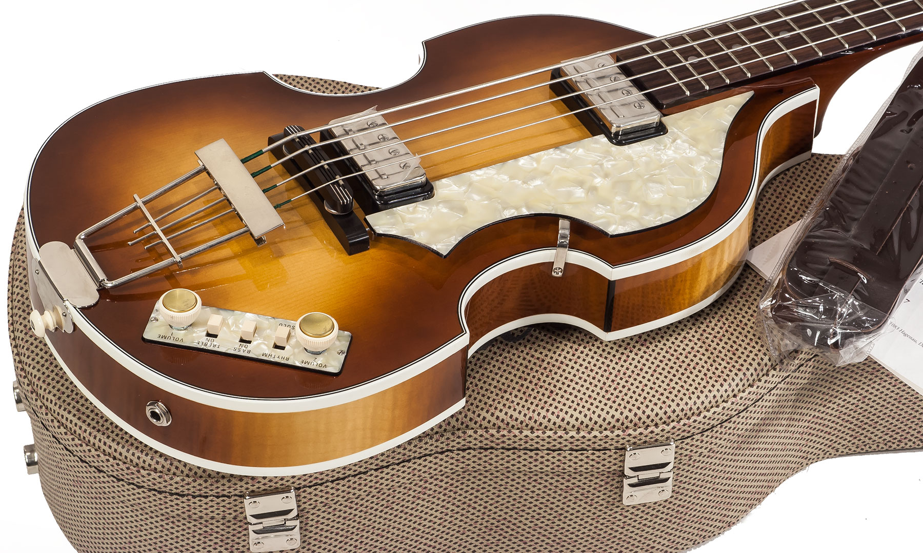Hofner Violin Bass Mersey H500/1-62-0 - Vintage Sunburst - Hollow body elektrische bas - Variation 2