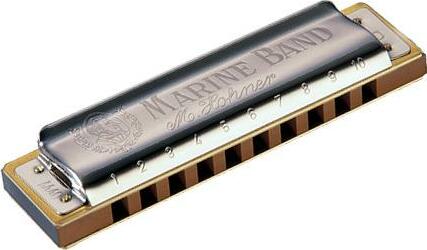 Hohner 1896/20 Harmo Marine Band 10 Tr B - Chromatische harmonica - Main picture