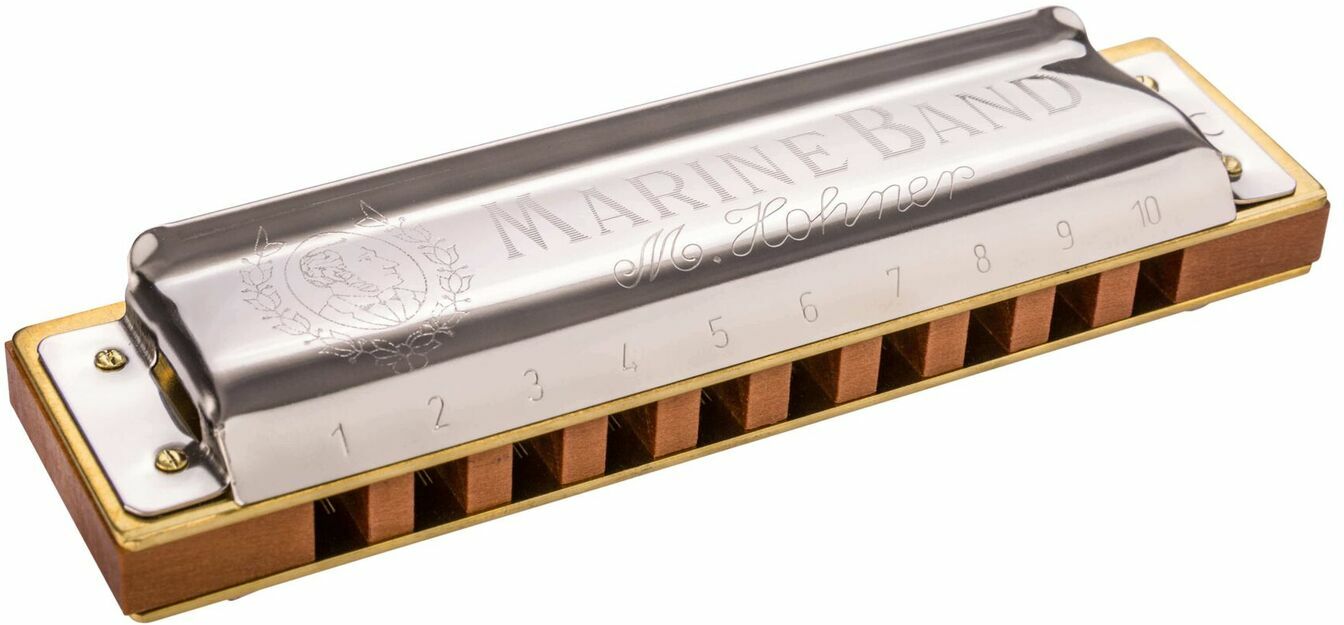 Hohner 1896/20 Harmo Marine Band 10 Tr Bb - Chromatische harmonica - Main picture