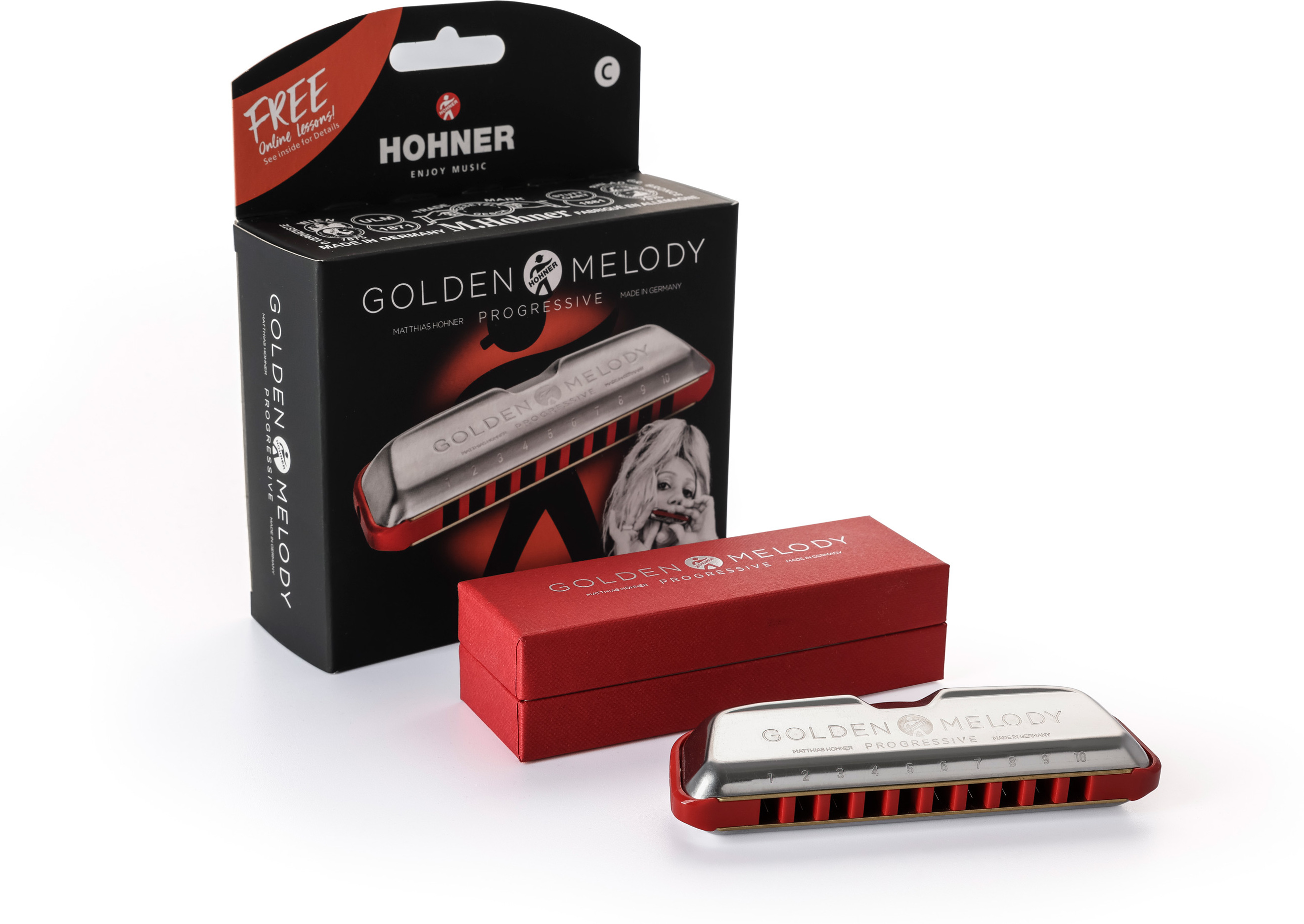 Hohner 544/20 Golden Melody Prog C - Chromatische harmonica - Main picture