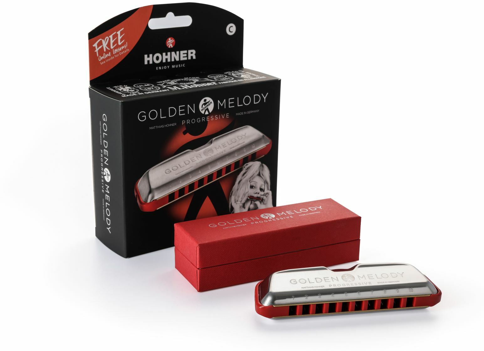 Hohner 544/20 Golden Melody Prog E - Chromatische harmonica - Main picture