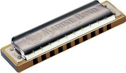 Chromatische harmonica Hohner Marine Band 1896-20 en Ré