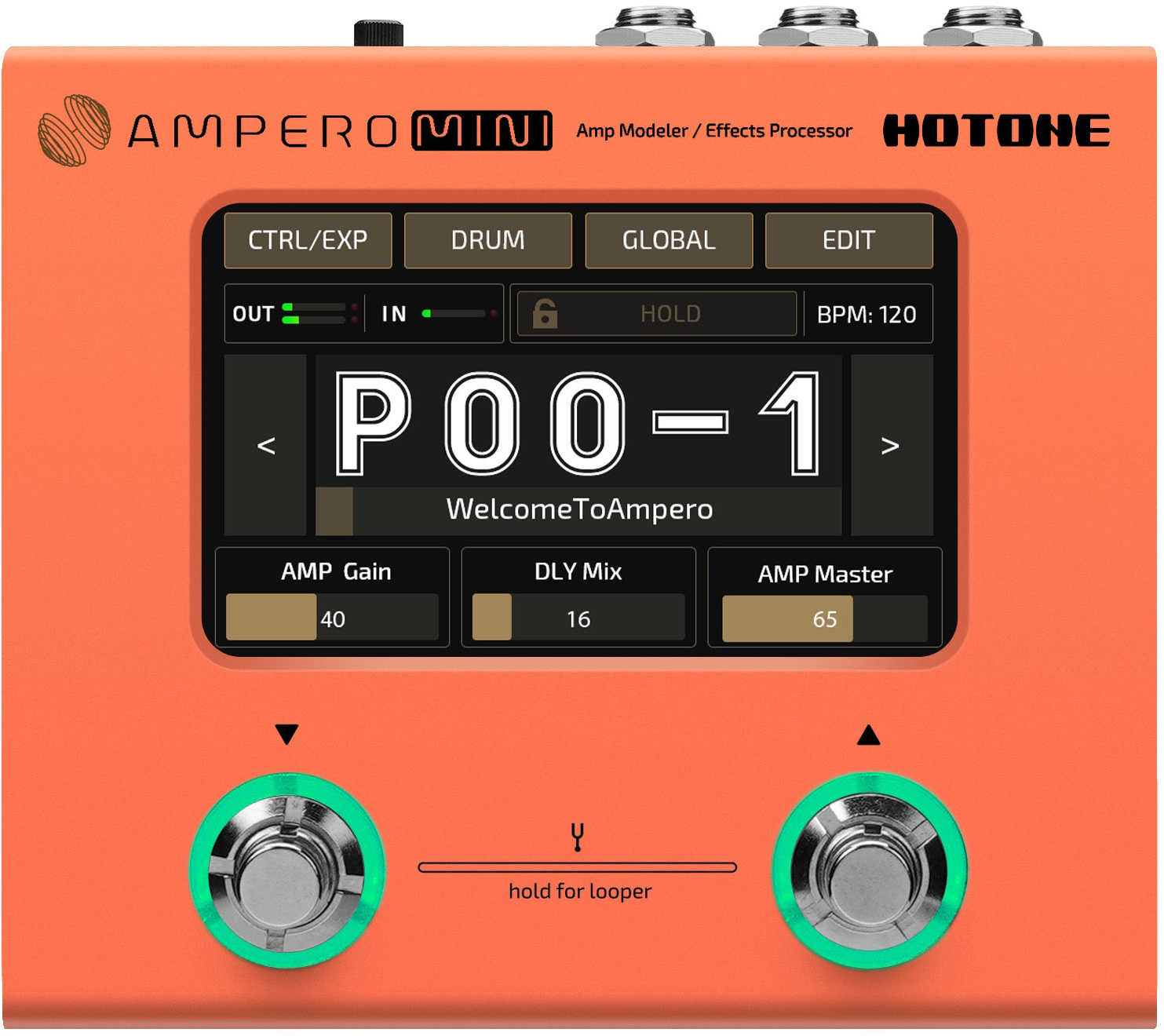 Hotone Ampero Mini Orange - Simulatie van gitaarversterkermodellering - Main picture