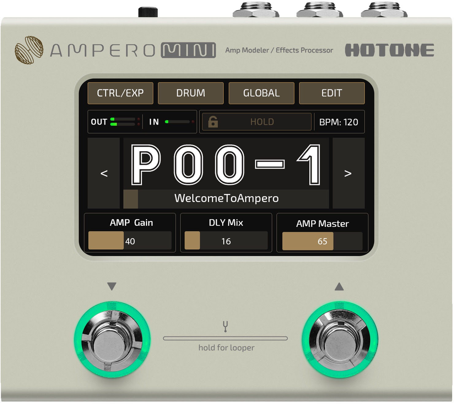 Hotone Ampero Mini Vanilla - Simulatie van gitaarversterkermodellering - Main picture