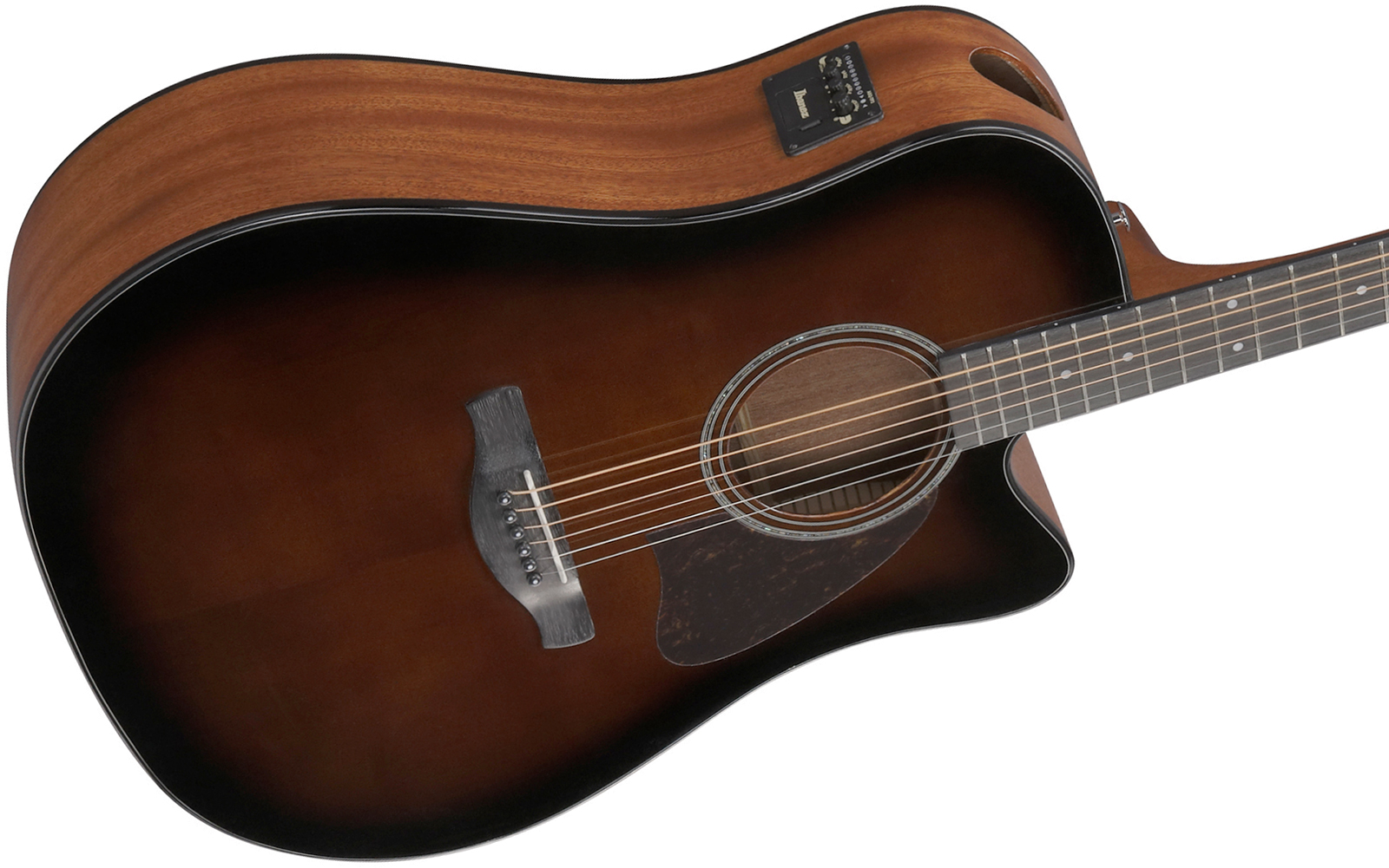 Ibanez Aad51ce Dvs Advanced Dreadnought Cw Epicea Sapele Pur - Dark Violin Sunburst - Folk gitaar - Variation 2