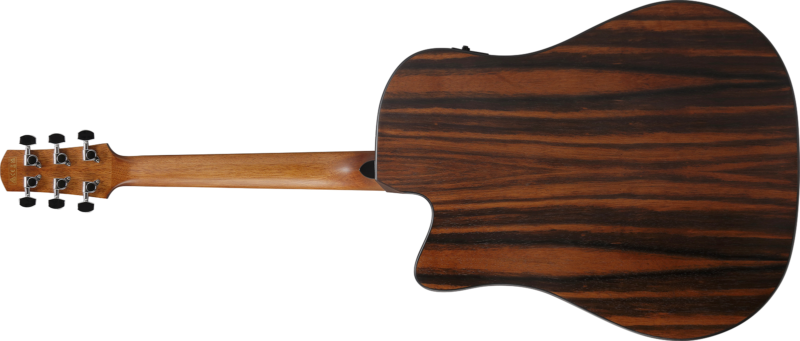 Ibanez Aad70ce Tbn Advanced Dreadnought Cw Epicea Ebene Pur - Transparent Charcoal Burst - Folk gitaar - Variation 1