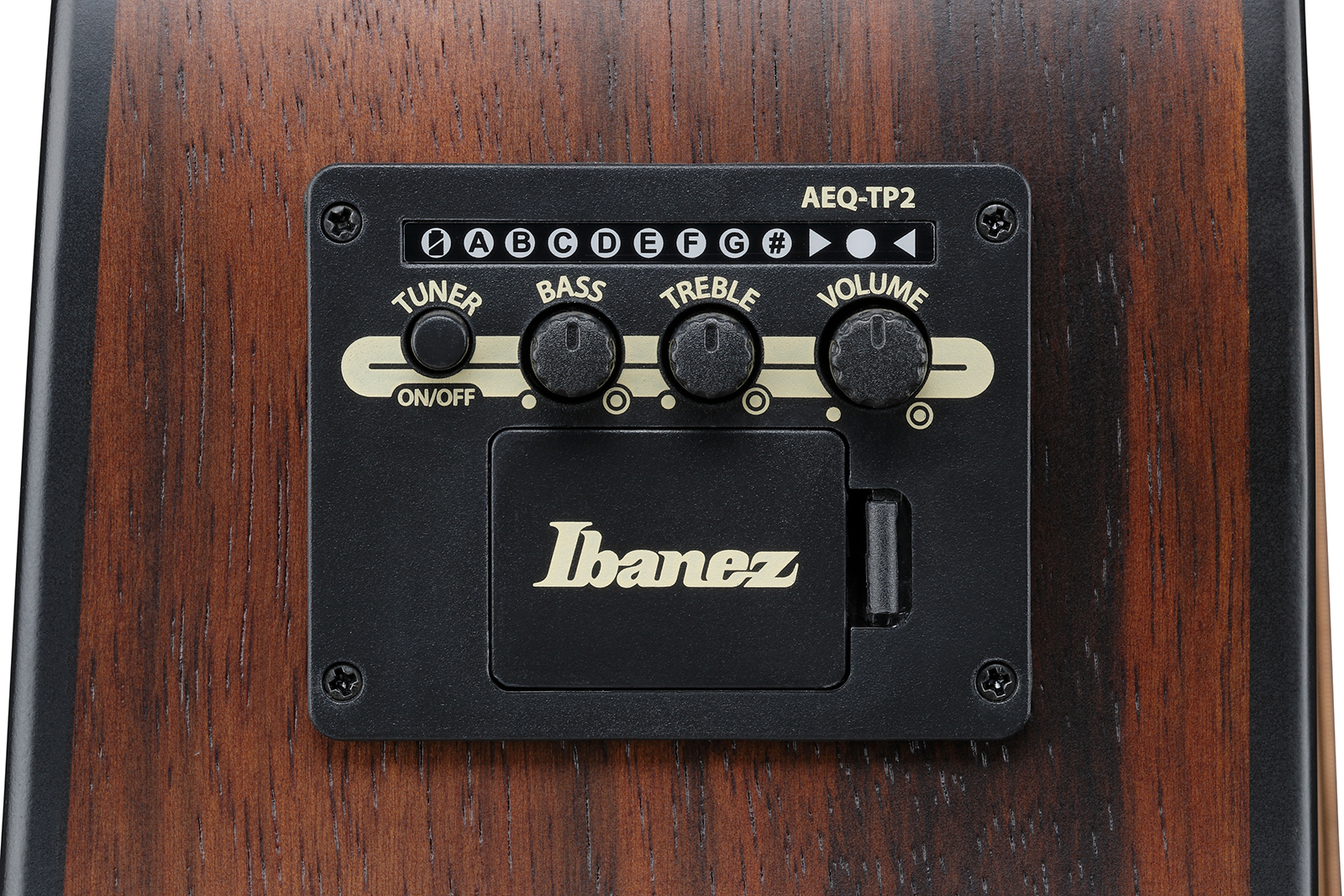 Ibanez Aad70ce Tbn Advanced Dreadnought Cw Epicea Ebene Pur - Transparent Charcoal Burst - Folk gitaar - Variation 7