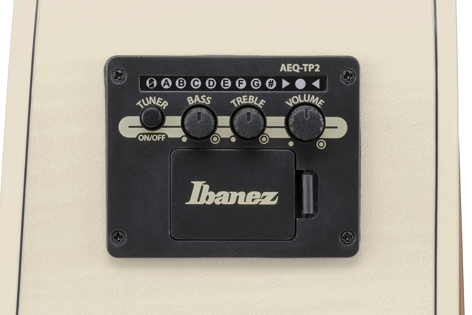 Ibanez Aad77m1e Oaw Advanced Dreadnought Cw Epicea Erable Mn - Open Pore Antique White - Folk gitaar - Variation 7