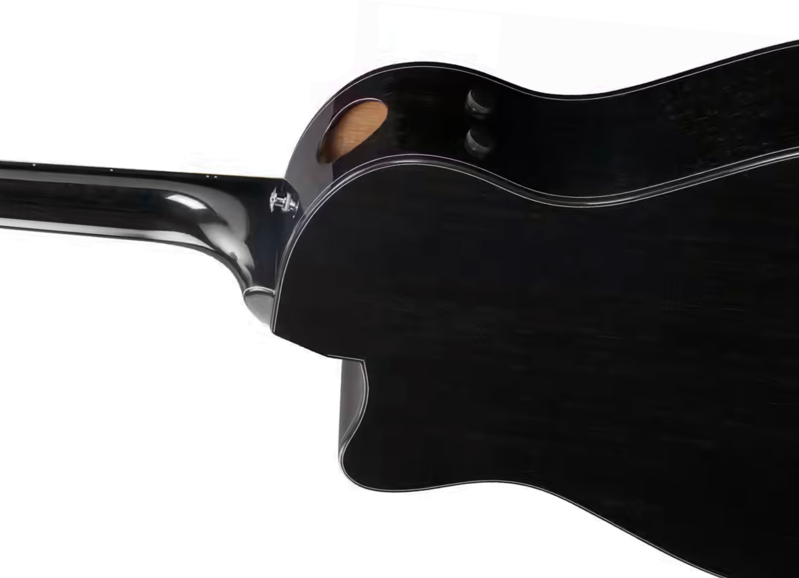 Ibanez Aam340ce Rub Advanced Auditorium Cw Tout Acajou Rw - Rustic Black - Folk gitaar - Variation 2