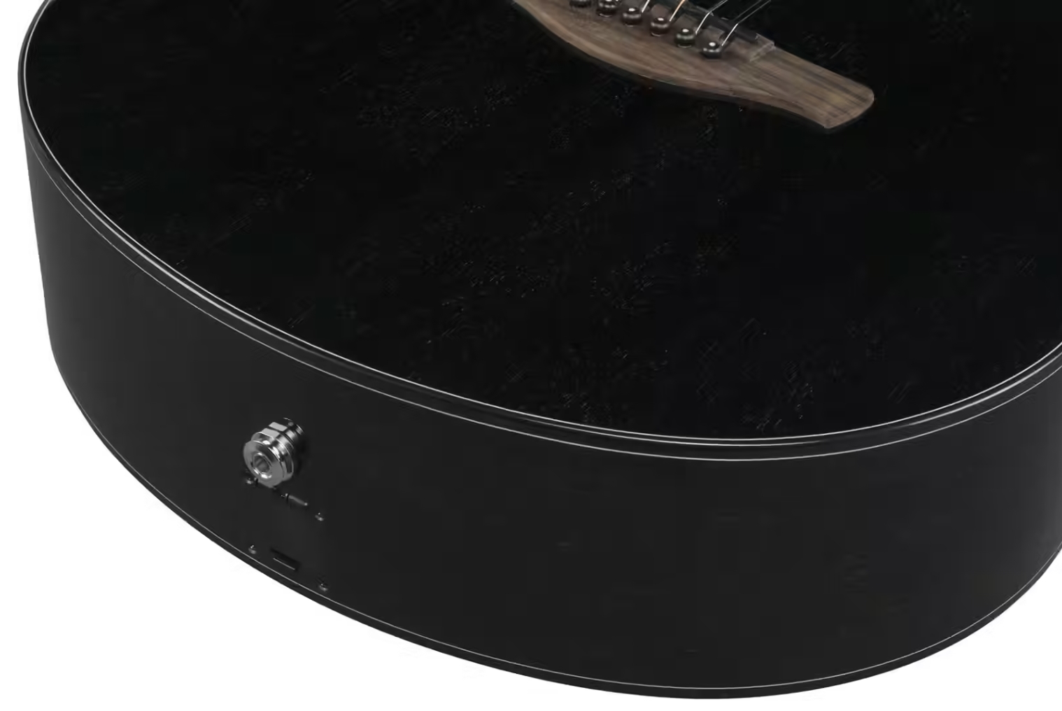 Ibanez Aam340ce Rub Advanced Auditorium Cw Tout Acajou Rw - Rustic Black - Folk gitaar - Variation 4