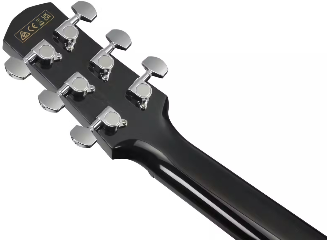 Ibanez Aam340ce Rub Advanced Auditorium Cw Tout Acajou Rw - Rustic Black - Folk gitaar - Variation 5