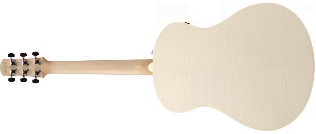 Ibanez Aam370e Oaw Advanced Auditorium Epicea Erable Mn - Open Pore Antique White - Folk gitaar - Variation 1