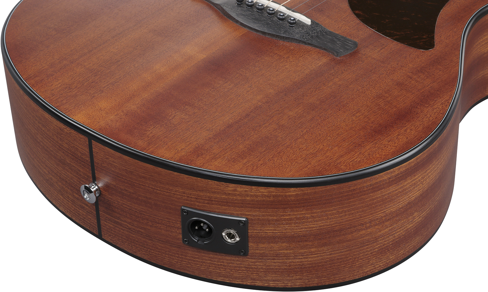 Ibanez Aam54ce Opn Auditorium Cw Tout Sapele Pur - Open Pore Natural - Folk gitaar - Variation 6