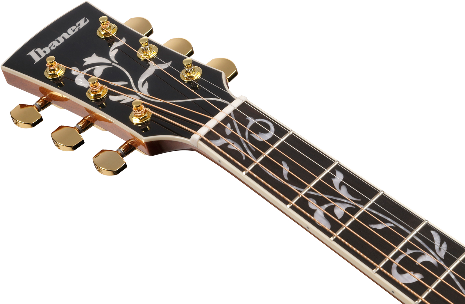 Ibanez Ac391rce Bkh Artwood Grand Concert Cw Shsc Epicea Palissandre Rw - Black Top - Folk gitaar - Variation 6