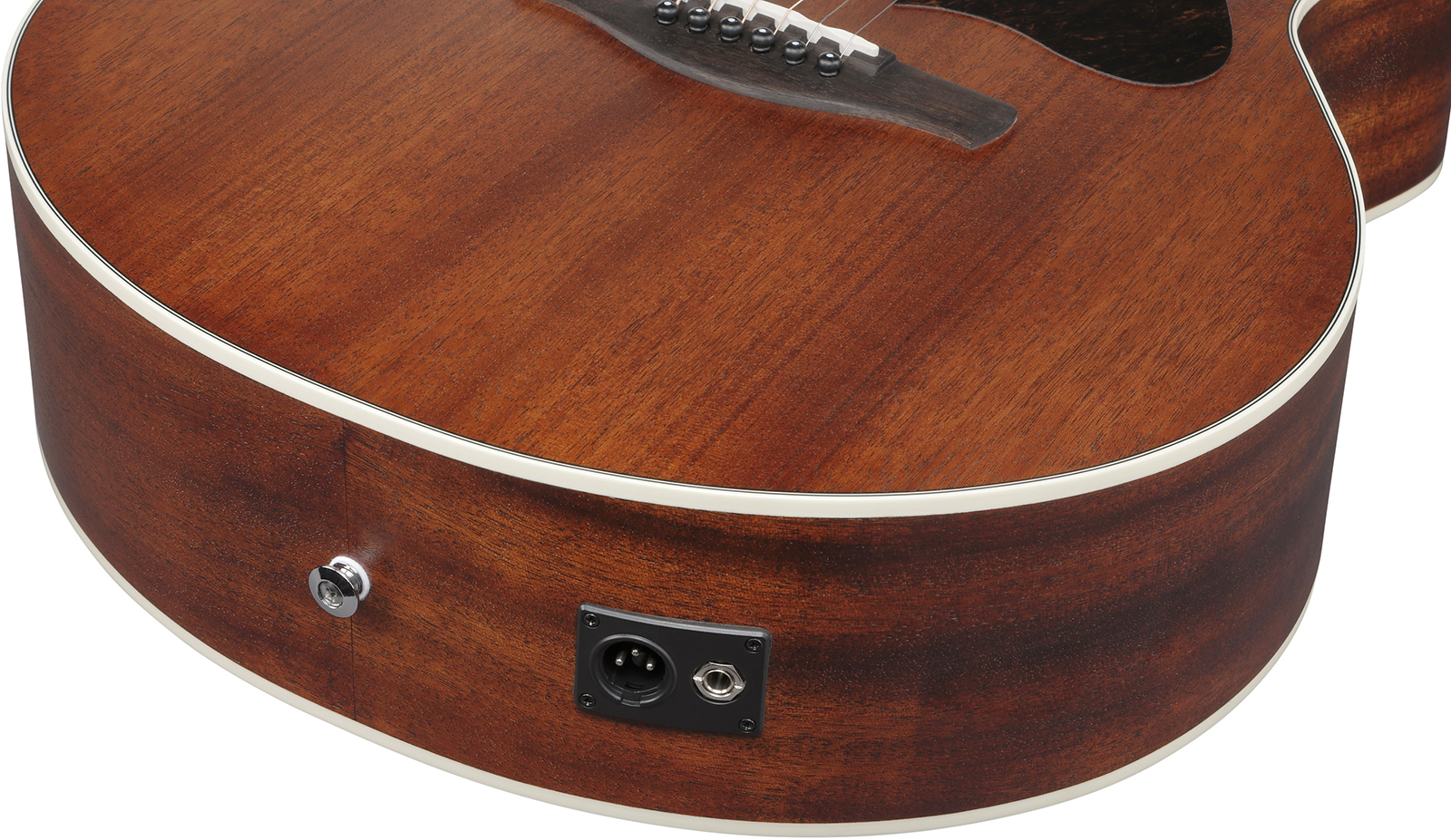 Ibanez Ae140 Opn Concert Thinline Cw Tout  Okoume Lau - Open Pore Natural - Folk gitaar - Variation 3