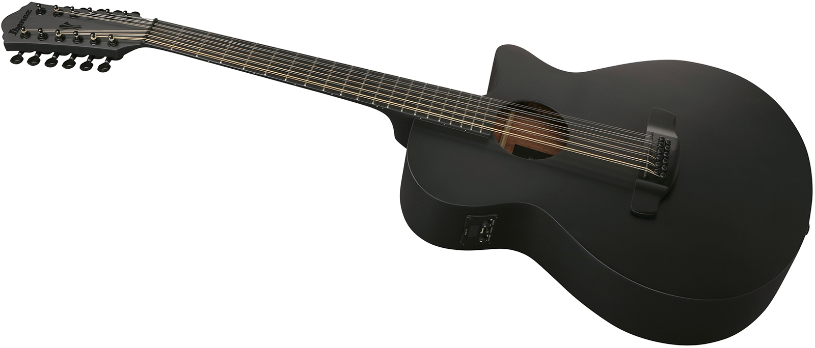 Ibanez Aeg1221 Bot Concert 12c Epicea Sapele Eb - Black Out - Folk gitaar - Variation 2