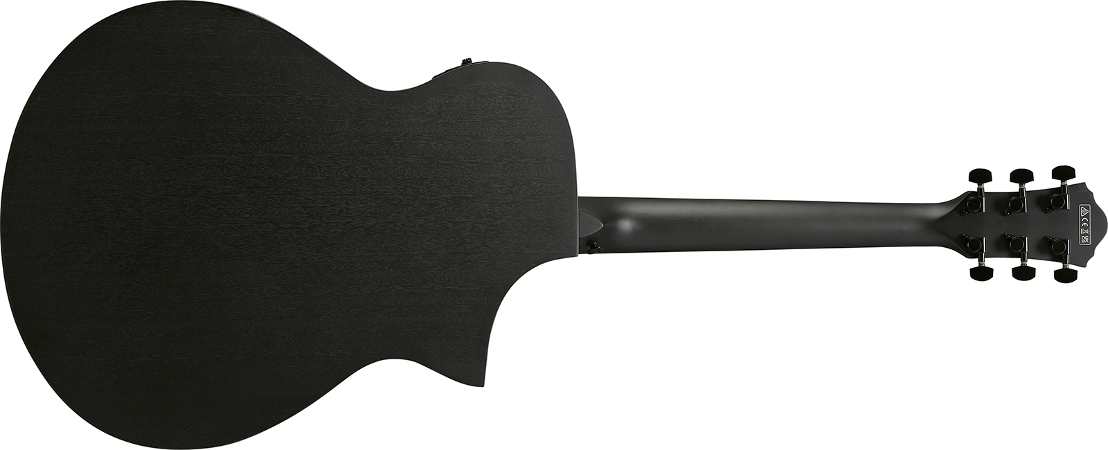 Ibanez Aewc621l Bot Grand Concert Cw Gaucher Tilleul Sapele Eb - Black Out - Folk gitaar - Variation 1