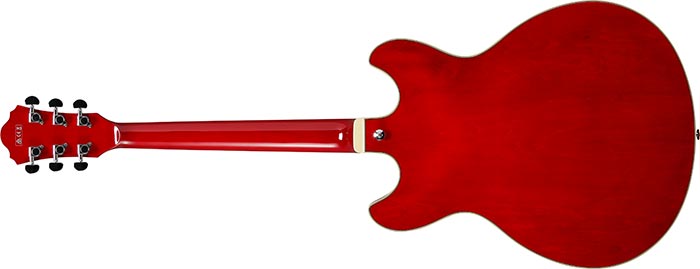 Ibanez As73 Tcd Artcore Hh Ht Noy - Transparent Cherry Red - Semi hollow elektriche gitaar - Variation 1