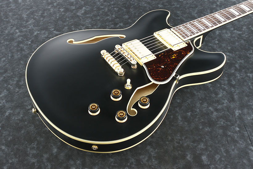 Ibanez As73g Bkf Artcore Hh Ht Rw - Black Flat - Semi hollow elektriche gitaar - Variation 1