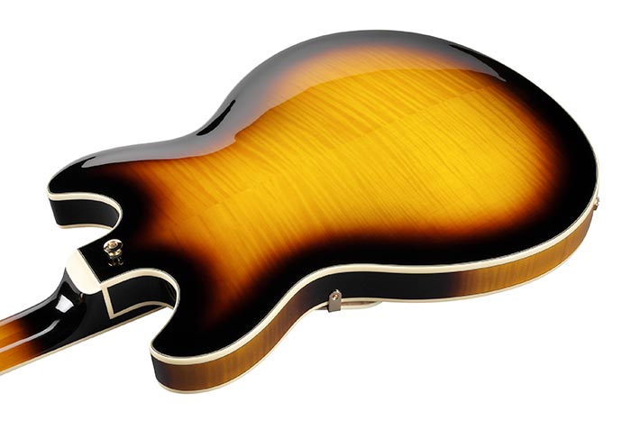 Ibanez As93fm Ays Artcore Expressionist Hh Ht Eb - Antique Yellow Sunburst - Semi hollow elektriche gitaar - Variation 3
