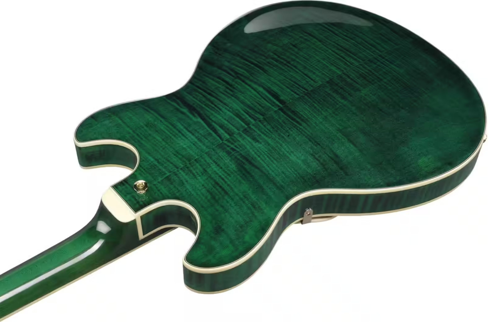 Ibanez As93fm Tmg Artcore Expressionist 2h Ht Eb - Transparent Moss Green - Semi hollow elektriche gitaar - Variation 3