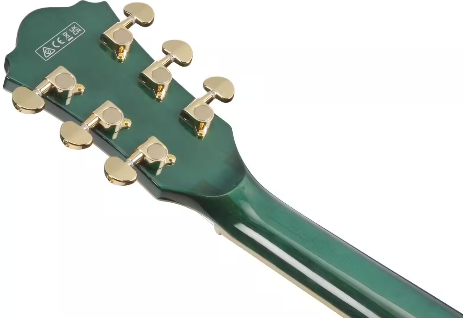Ibanez As93fm Tmg Artcore Expressionist 2h Ht Eb - Transparent Moss Green - Semi hollow elektriche gitaar - Variation 4