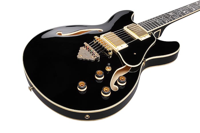 Ibanez As93sp Bk Artcore Expressionist 2h Ht Eb - Black - Semi hollow elektriche gitaar - Variation 2