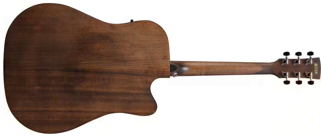 Ibanez Aw54lce Opn Artwood Dreadnought Cw Gaucher Tout Acajou Lau - Open Pore Natural - Folk gitaar - Variation 1