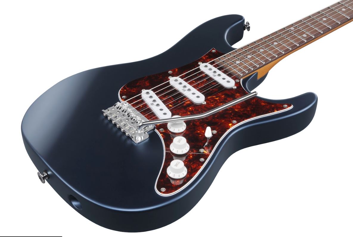 Ibanez Az2203ntdbf Prestige Japon Trem 3s Rw - Dark Tide Blue Flat - Elektrische gitaar in Str-vorm - Variation 2