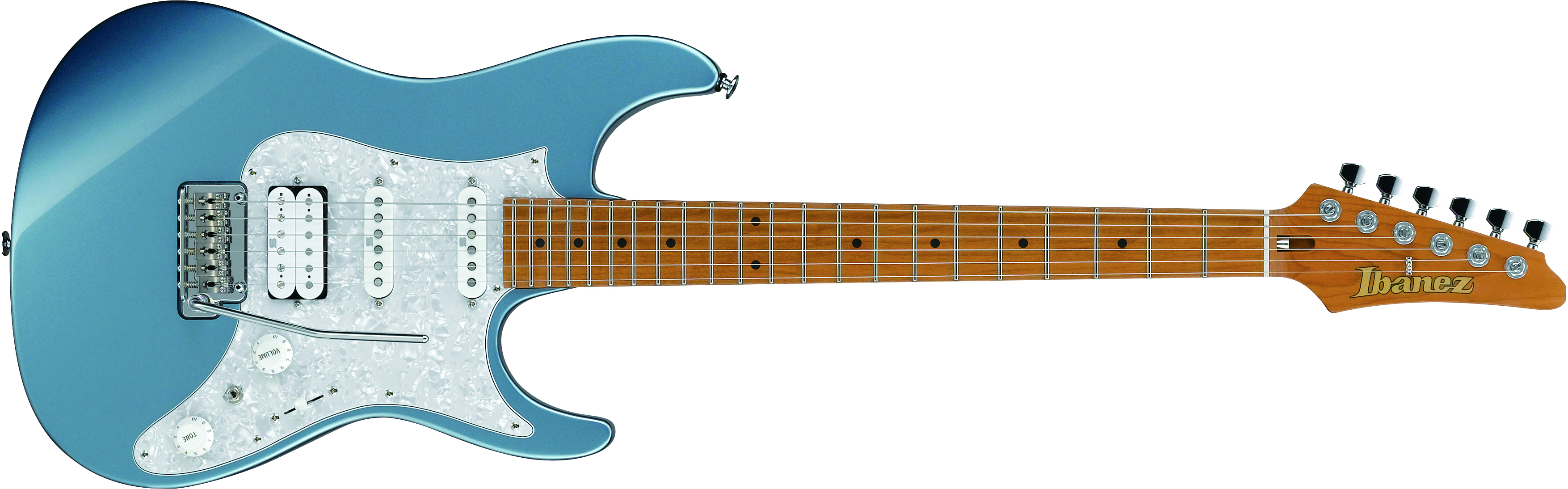 Ibanez Az2204 Icm Prestige Jap Hss Trem Mn - Ice Blue Metallic - Elektrische gitaar in Str-vorm - Variation 1