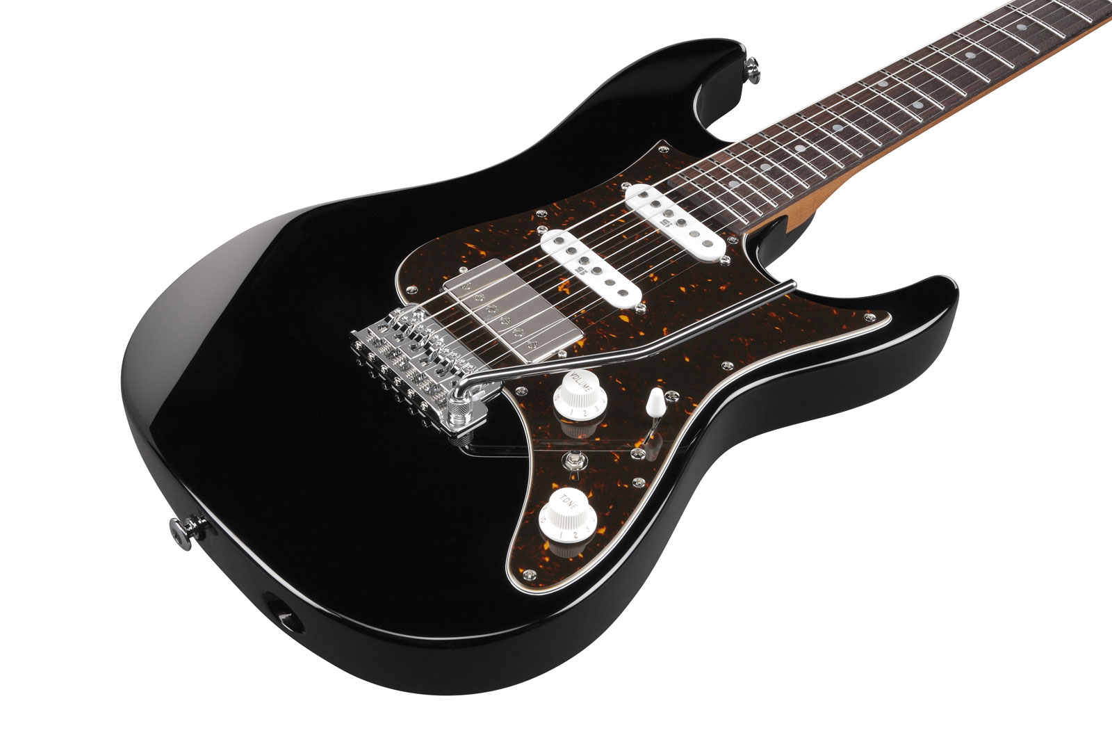 Ibanez Az2204b Bk Prestige Jap Hss Seymour Duncan Trem Mn - Black - Elektrische gitaar in Str-vorm - Variation 2
