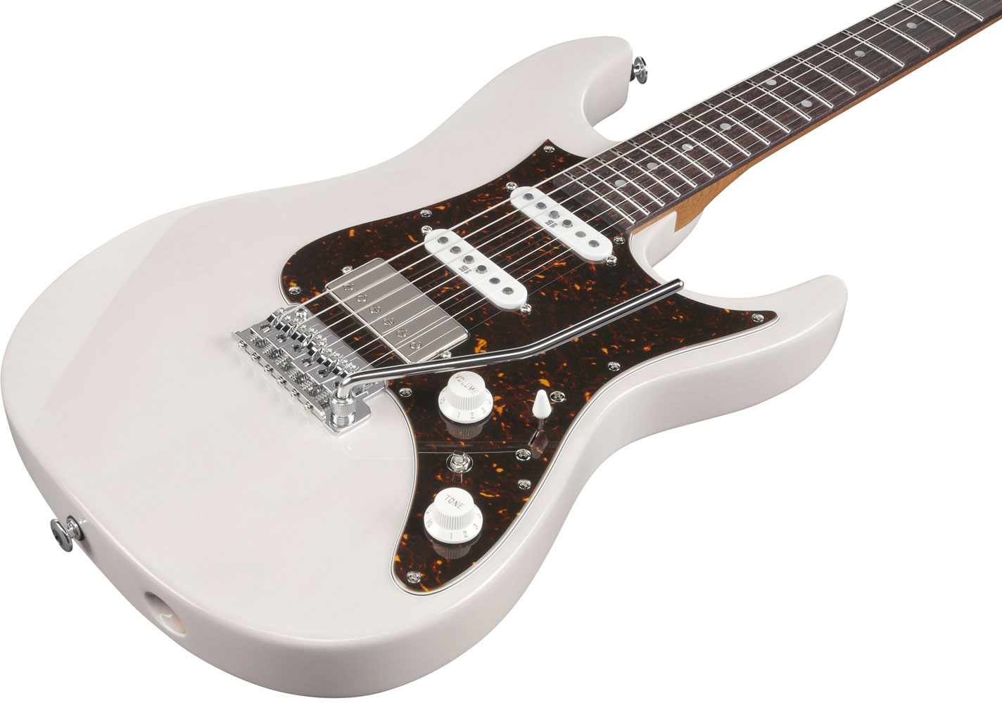 Ibanez Az2204n Awd Prestige Jap Hss Seymour Duncan Trem Rw - Antique White Blonde - Elektrische gitaar in Str-vorm - Variation 1