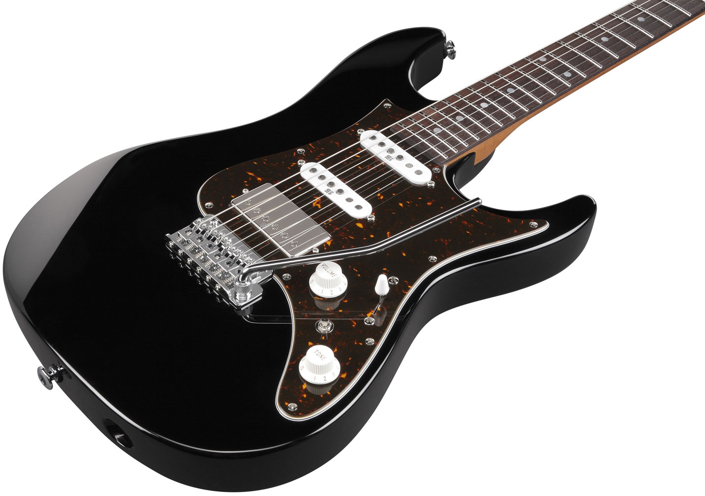 Ibanez Az2204n Bk Prestige Jap Hss Seymour Duncan Trem Rw - Black - Elektrische gitaar in Str-vorm - Variation 1