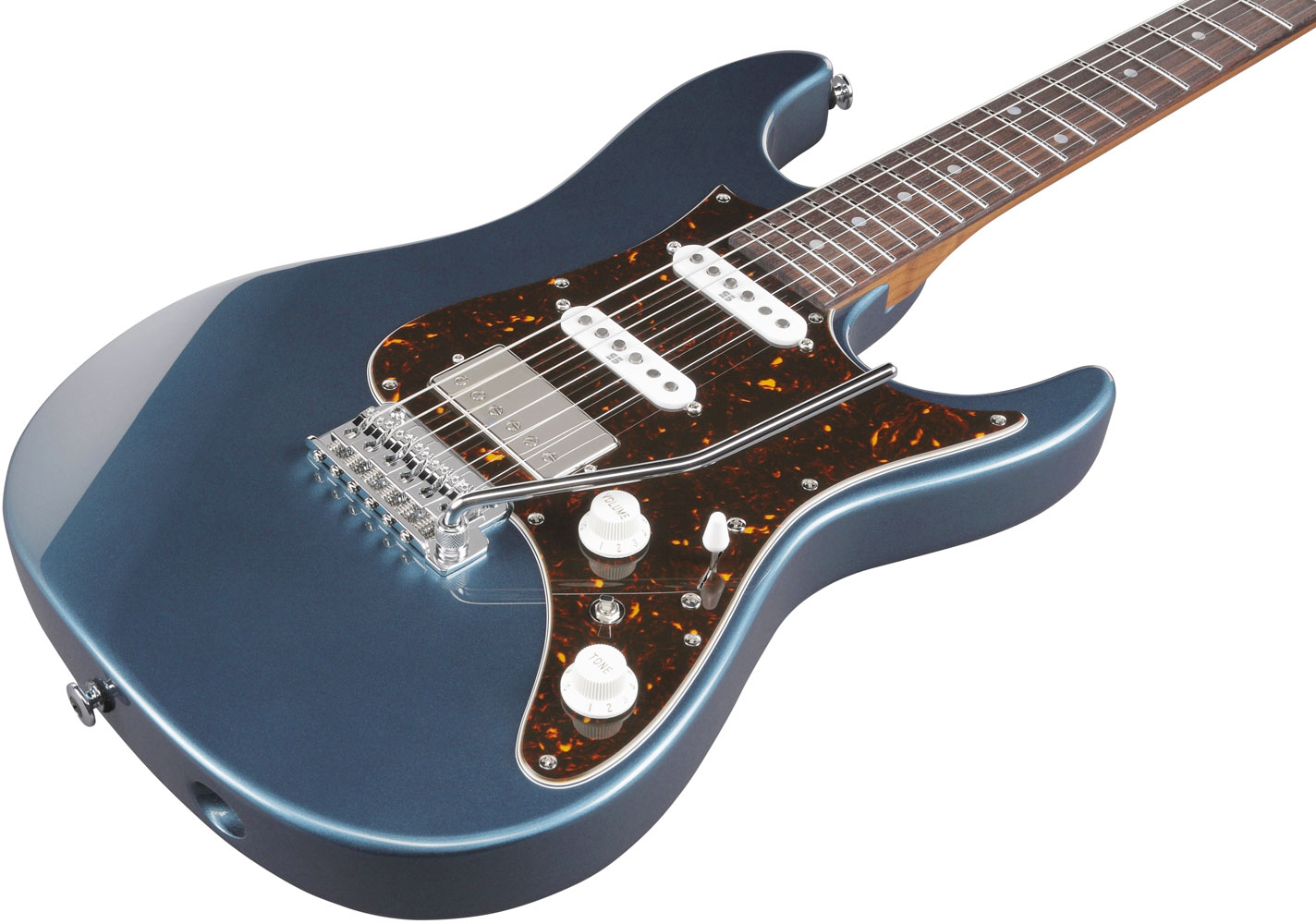 Ibanez Az2204n Pbm Prestige Jap Hss Seymour Duncan Trem Rw - Prussian Blue Metallic - Elektrische gitaar in Str-vorm - Variation 1