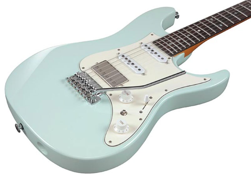 Ibanez Az2204nw Mgr Prestige Jap Hss Seymour Duncan Trem Rw - Mint Green - Elektrische gitaar in Str-vorm - Variation 3